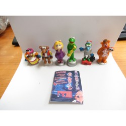 Set 6 Figure MUPPETS Figurine Esplorazione Spazio Binocolo Kermit MINI Figure Collezione ORIGINALI