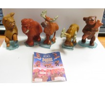 COMPLETE SET 5 FIGURES Mini Figure Brother Bear Koda Collection ORIGINAL