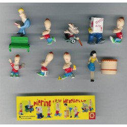 Rare COMPLETE SET 8 Mini Figures PIERINO Original Dolcerie Veneziane