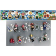 RARO Set 7 Trading Figures ONE PIECE Gashapon Part 2 Keychain Figure ORIGINALI BANDAI JAPAN Nuove