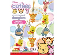 Set 8 Figure WINNIE POOH Danglers CUTIES EDITION Laccetti ORIGINALI Tomy Gashapon