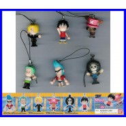 ONEPIECE Set Completo 6 FIGURE Collezione SWING Laccetto BANDAI Gashapon