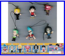 ONEPIECE Complete Set 6 FIGURES With Dangler SWING MASCOT Gashapon BANDAI