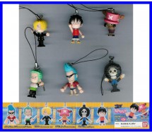 ONEPIECE Set Completo 6 FIGURE Collezione SWING Laccetto BANDAI Gashapon