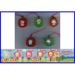 SET 5 Different Figures HELLO KITTY w/ Dangler Fairy House Random Color