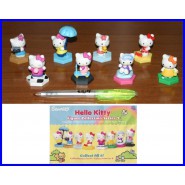 SET 5 Different Figures HELLO KITTY w/ Dangler Fairy House Random Color