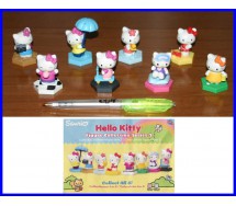 SET 5 Different Figures HELLO KITTY w/ Dangler Fairy House Random Color