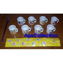 SET 8 Diverse Tazzine HELLO KITTY Bandai Mini MUG CUP COLLECTION 2
