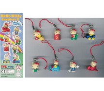 HELLO KITTY Danglers 2 Set 8 Mini Figures 2cm BANDAI Gashapon