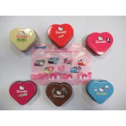 SET 6 Different Empty Containers HELLO KITTY HEART CONTAINER Serie 1