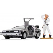 Modello DELOREAN con FIGURA Doc Brow RITORNO AL FUTURO Scala 1/36 BTTF Originale CORGI CC05503 