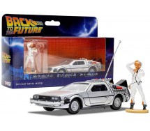 Modello DELOREAN con FIGURA Doc Brow RITORNO AL FUTURO Scala 1/36 BTTF Originale CORGI CC05503 