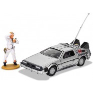 Modello DELOREAN con FIGURA Doc Brow RITORNO AL FUTURO Scala 1/36 BTTF Originale CORGI CC05503 