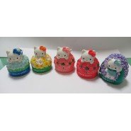 RARO SET 5 Figure CERAMICA  HELLO KITTY MAGNETS Gasha BANDAI JAPAN