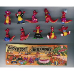 COMPLETE SET 10 FIGURES Mini Figure DINOSAUR PARTY Collection ORIGINAL JouJoux Zweifel