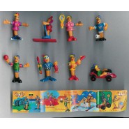 Set 8 Mini Figure Collezione PIC-NIC Serie SPORT SPORTIVI Gashapon Originali PicNic Pic Nic Tipo KINDER