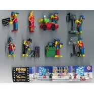 Set 8 Mini Figure Collezione PIC-NIC Serie CINEMA Gashapon Originali PicNic Pic Nic Tipo KINDER