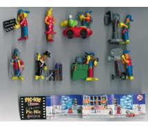 Set 8 Mini Figure Collezione PIC-NIC Serie CINEMA Gashapon Originali PicNic Pic Nic Tipo KINDER