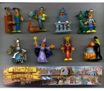 Set 8 Mini Figures PIC-NIC Serie MEDIEVAL MEDIOEVO Gashapon Original PicNic Pic Nic KINDER Style