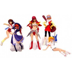 Set 5 Figure Collezione GAINAX Gals GIRLS PART 2 Nadia Evangelion etc. Originali BANDAI Giappone