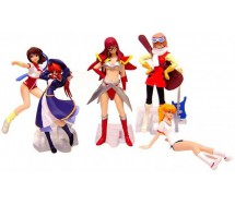 Set 5 Figure Collezione GAINAX Gals GIRLS PART 2 Nadia Evangelion etc. Originali BANDAI Giappone