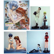 Set 6 Figures EVA GIRLS Evangelion Gals PART 2 Original Gashapon BANDAI JAPAN