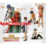 Set 6 Figures EVA GIRLS Evangelion Gals PART 3 Original Gashapon BANDAI JAPAN