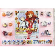 Set 6 Figure EVA GIRLS Evangelion Gals MINI SD VERSION Originali Gashapon BANDAI JAPAN