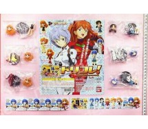 Set 6 Figure EVA GIRLS Evangelion Gals MINI SD VERSION Originali Gashapon BANDAI JAPAN