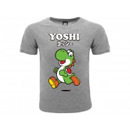 YOSHI Dragon T-Shirt Jersey Grey From Super Mario Original OFFICIAL NINTENDO