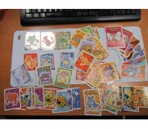 LOT English POKEMON Stickers And Cards Merlin Collections See Photos