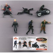 Rare COMPLETE SET 6 Mini Figures DIABOLIK Original Zaini