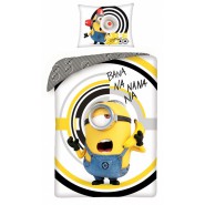 Set Letto MINIONS Trio Auto EPIC FAIL Copripiumino 140x200cm Federa Despicable Me Cattivissimo Me Cotone Multicolore 