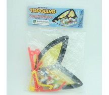 DISNEY Gadget Topolino Hang Gliding Huey Dewey Louie Mickey Mouse Snowmobile PLAYSET