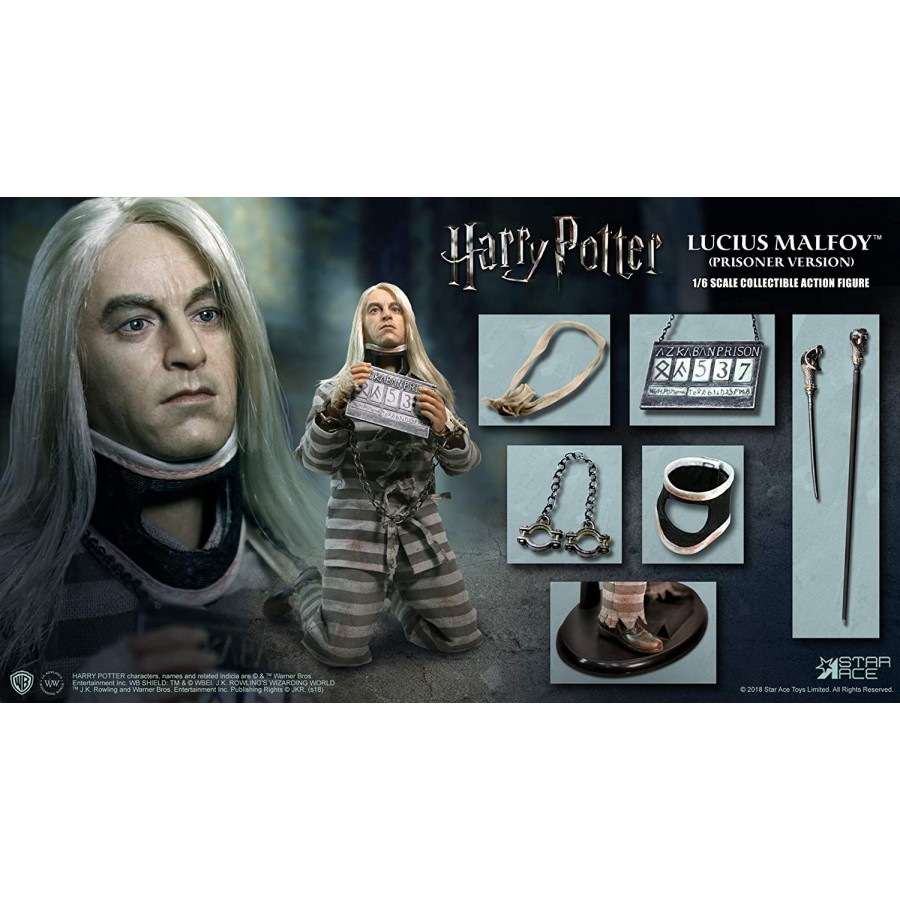 Rare Figure 26cm LUCIUS MALFOY Prisoner Of Azkaban Scale 1/6 Original