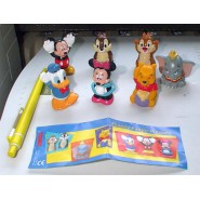 SET 7 Mini Figure Plastica Marionette FINGER PUPPETS Dumbo Cip Ciop Winnie Paperino Topolino Minnie Originali DISNEY TOMY