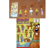 Set 8 Figure SCOOBY DOO BOBBLE HEADS Serie TOMY Gashapon ANCHE PER TORTA