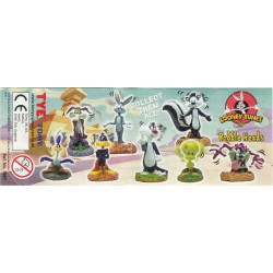 Set 8 Figure LOONEY TUNES BOBBLE HEADS Serie TOMY Gashapon ANCHE PER TORTA