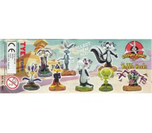 Set 8 Figure LOONEY TUNES BOBBLE HEADS Serie TOMY Gashapon ANCHE PER TORTA