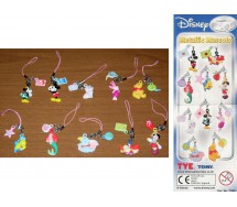 RARE Set 10 Characters Disney METALLIC MASCOTS Mickey Mouse Minnie Ariel Marie Winnie Tomy