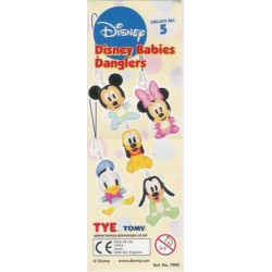 RARO Set 5 Characters Disney BABY DANGLERS KeyChain