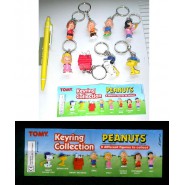 RARE Set 8 Characters Keyring Collection PEANUTS Snoopy Woodstock