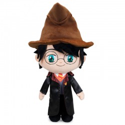 PLUSH Big 29cm HARRY POTTER Griffyndor With HAT And Cloak Warner Bros ORIGINALE PlayByPlay