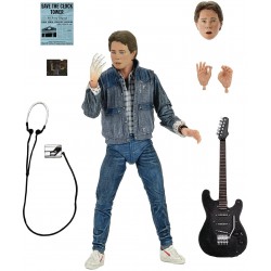 FIGURA Ultimate MARTY McFLY 18cm Versione AUDITIONS Battle of The BANDS da Ritorno al Futuro Originale Ufficiale NECA