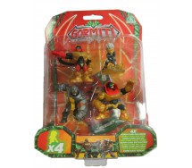 GORMITI 4 Figures Nukleor New Trek Ultra Karak Ultra Vulkan 5cm Original Giochi Preziosi