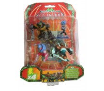 GORMITI 4 Figures Motak New Eron Ultra Zefyr Ultra Hydros 5cm Original Giochi Preziosi