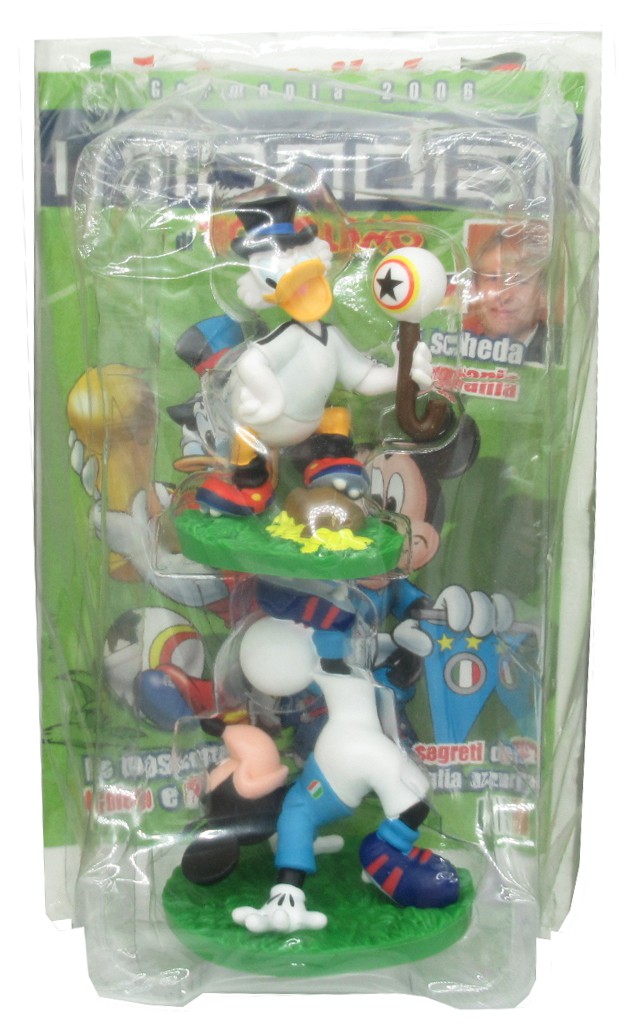 Topolino Paperone Mondiali Calcio 2006 Coppia 2 FIGURE Italia Germania DISNEY - Picture 1 of 2