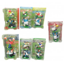 Football Mondial 2006 Set 7 Blister 14 Figures Italy Brasil Spain Germany France Argentina Gadget Topolino Mickey Mouse DISNEY