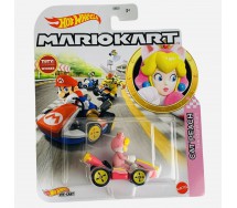 Die Cast Modellino KART di CAT PEACH Principessa Vestita Da Gatto Standard Kart da SUPER MARIO KART Scala 1:64 Hot Wheels