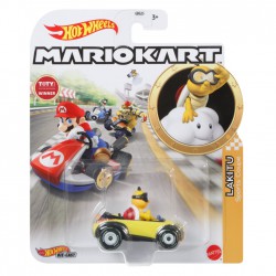 Die Cast Model RED YOSHI KART Version STANDARD From SUPER MARIO Scale 1:64 5cm Hot Wheels